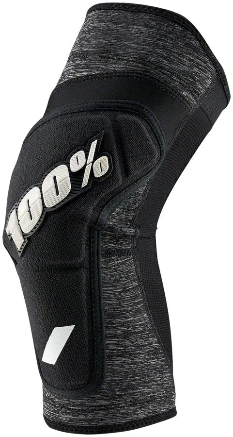 100% Ridecamp Knee Guards - Gray, Large Lightweight Slip On Sleeves