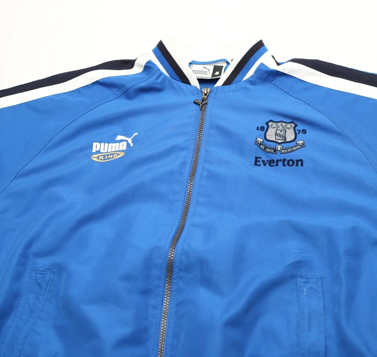 2000/02 EVERTON Vintage PUMA King Football Track Top Bomber Jacket (M)