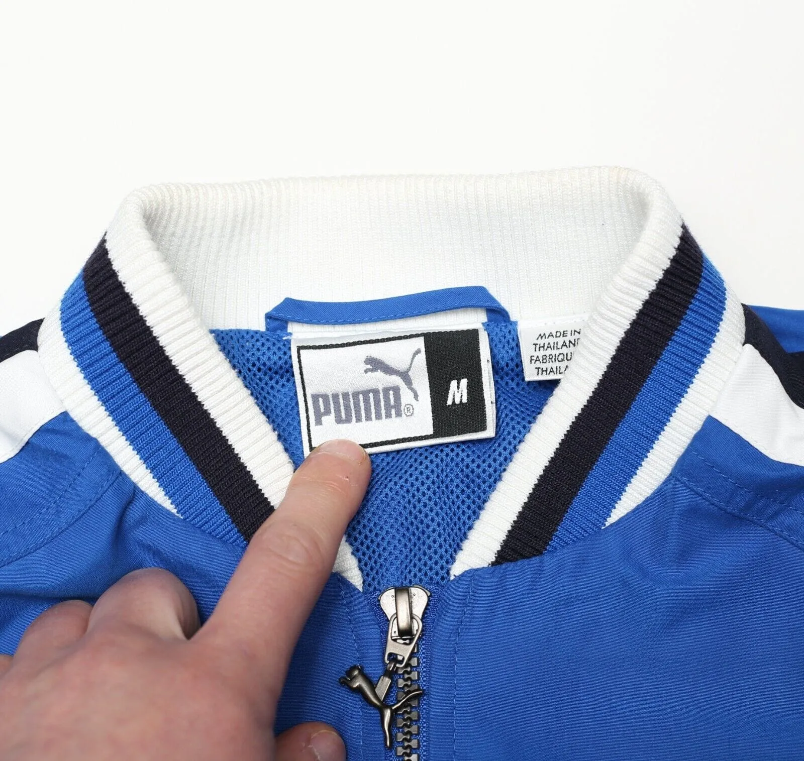 2000/02 EVERTON Vintage PUMA King Football Track Top Bomber Jacket (M)