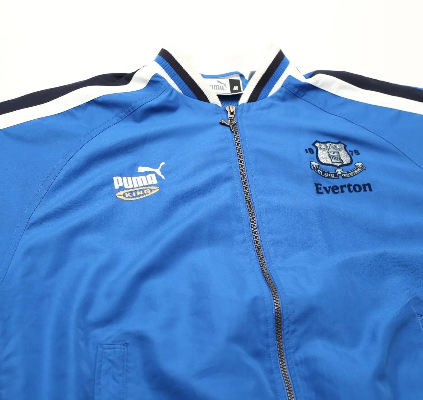 2000/02 EVERTON Vintage PUMA King Football Track Top Bomber Jacket (M)