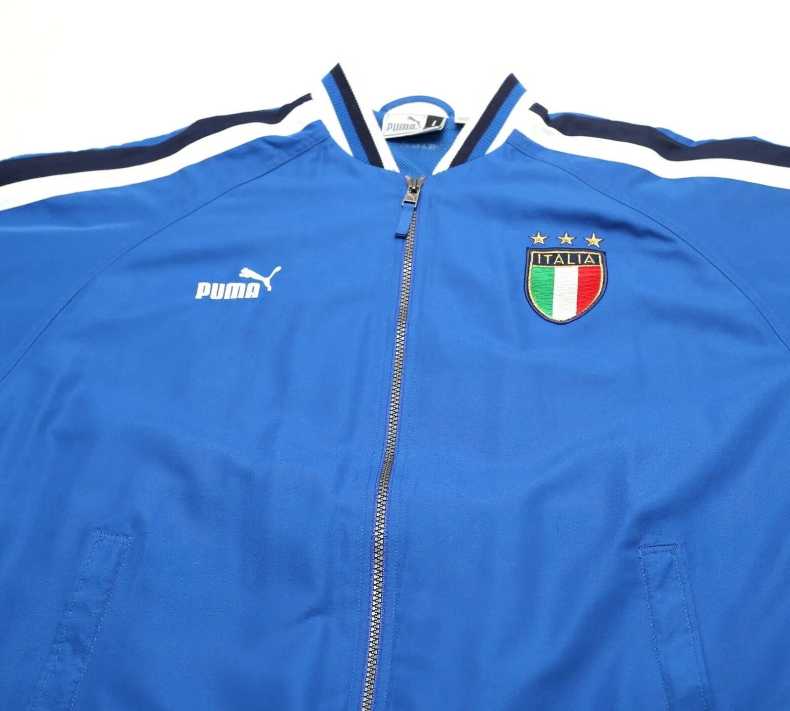 2003/04 ITALY Vintage PUMA KING Football Track Top Jacket (L) Euro 2004