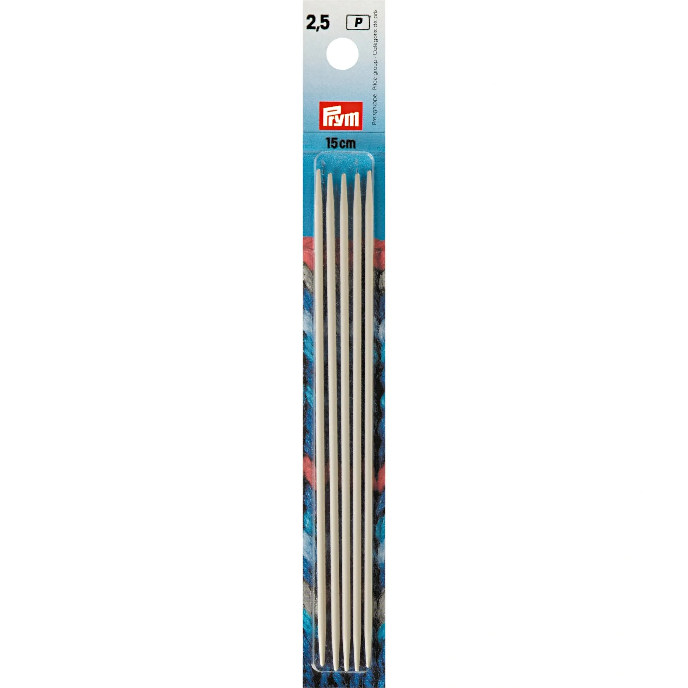 6" Double Point Knitting Needles, Aluminum