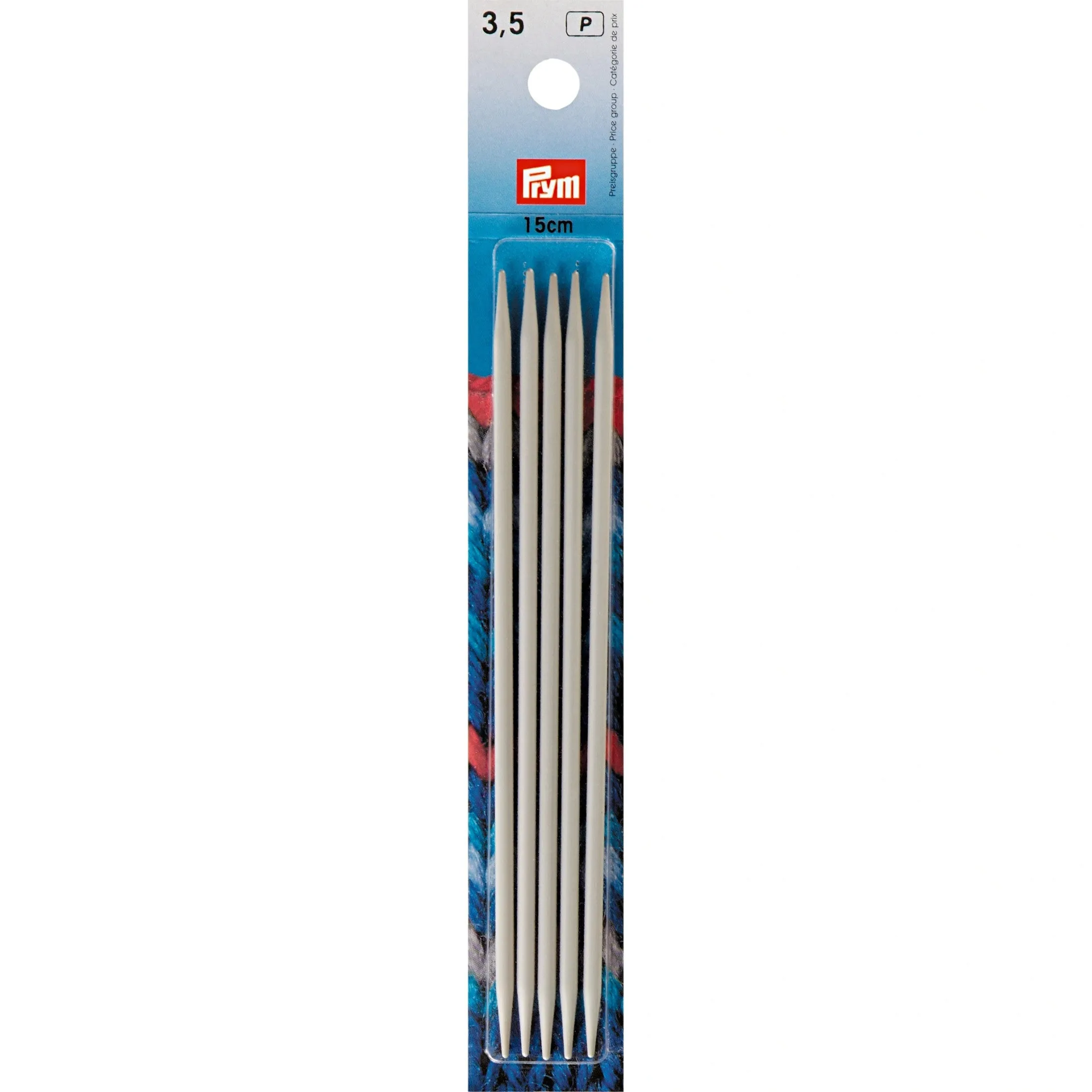 6" Double Point Knitting Needles, Aluminum