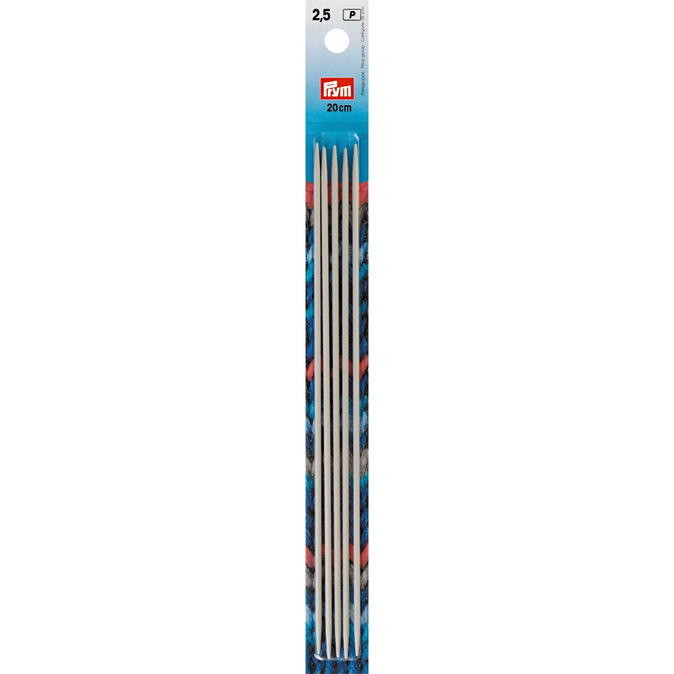 8" Double Point Knitting Needles, Aluminum