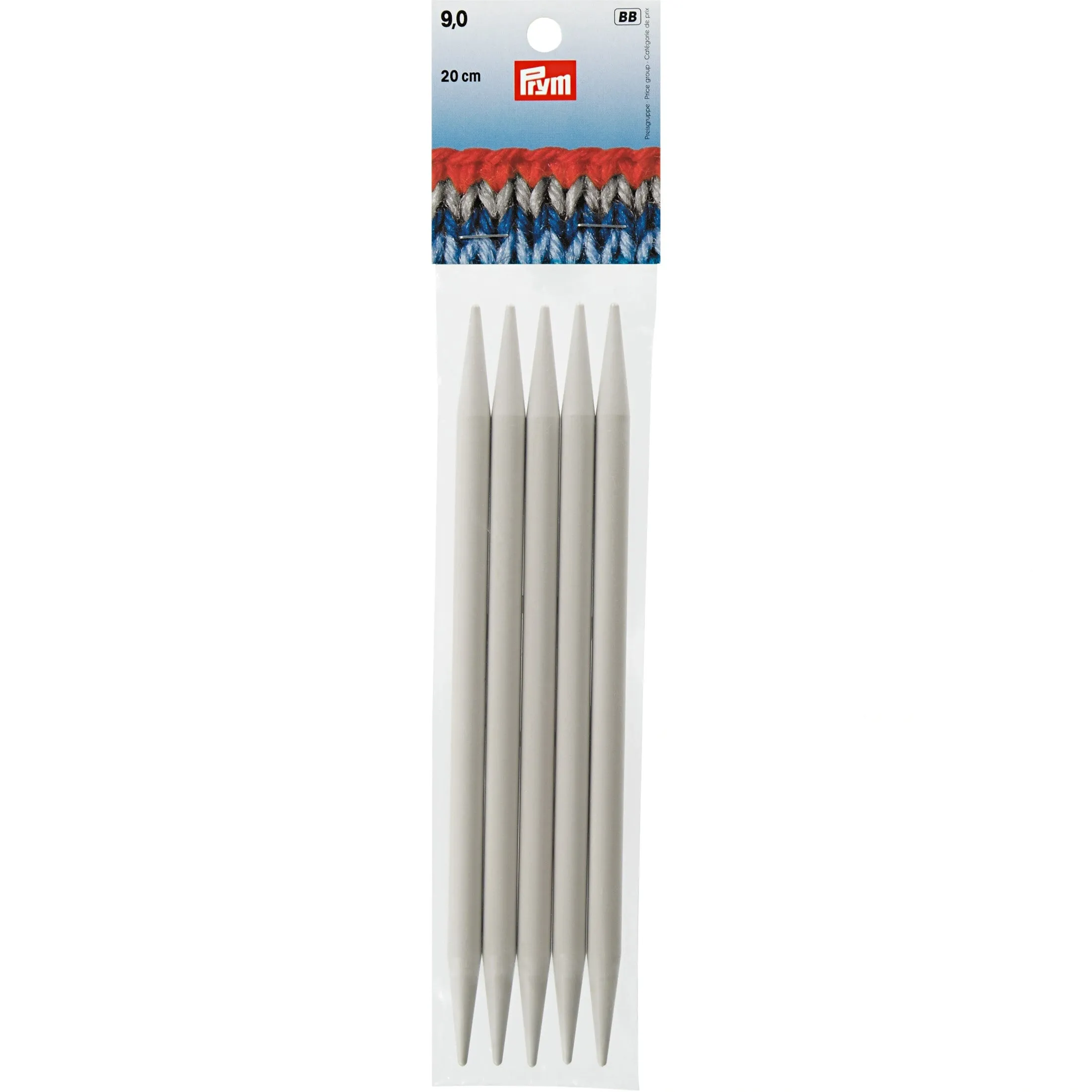 8" Double Point Knitting Needles, Plastic