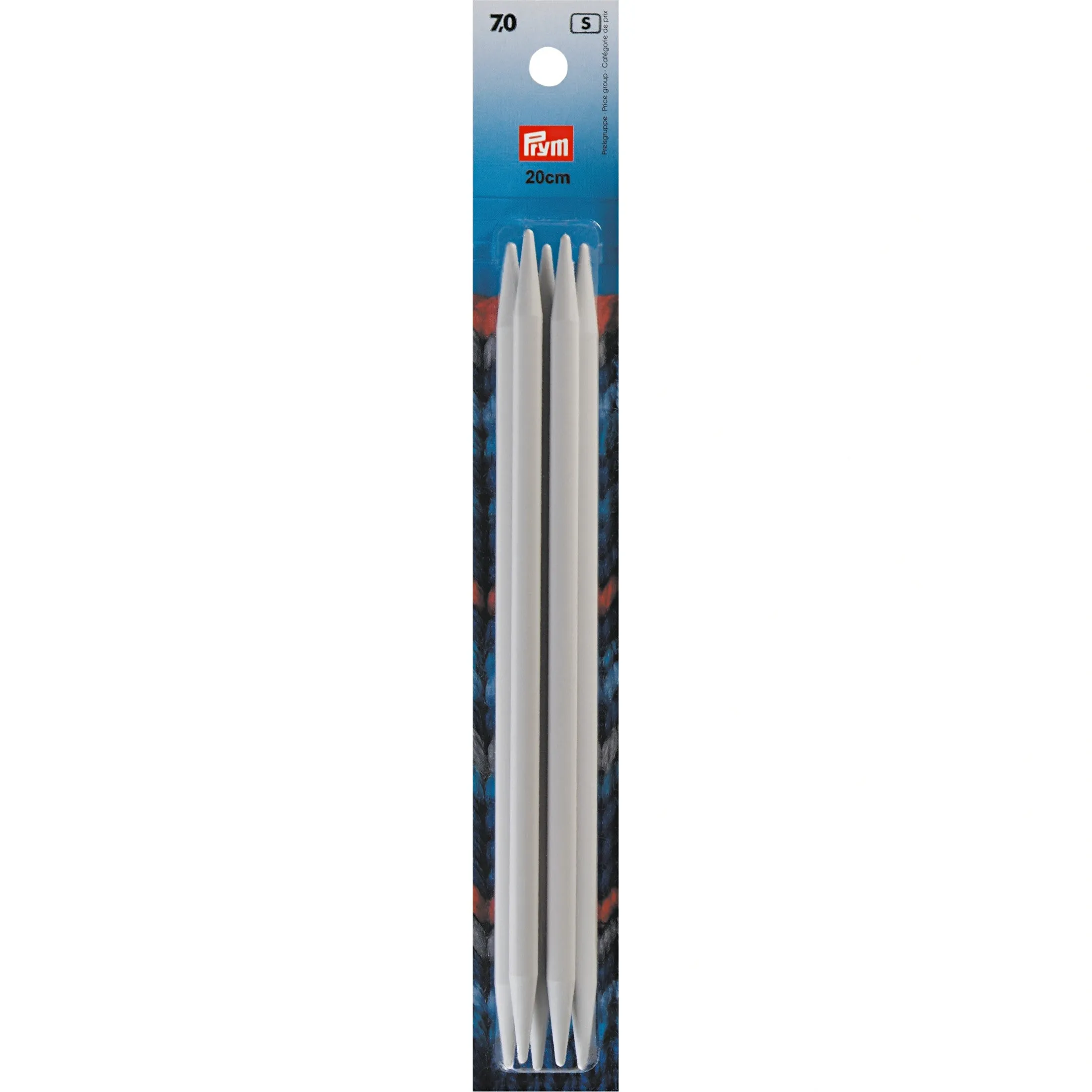 8" Double Point Knitting Needles, Plastic