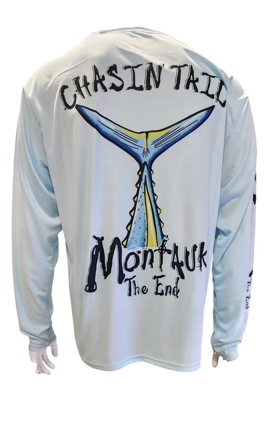 Adult Montauk The End Chasin Tail DriFit Performane Long Sleeve Tee