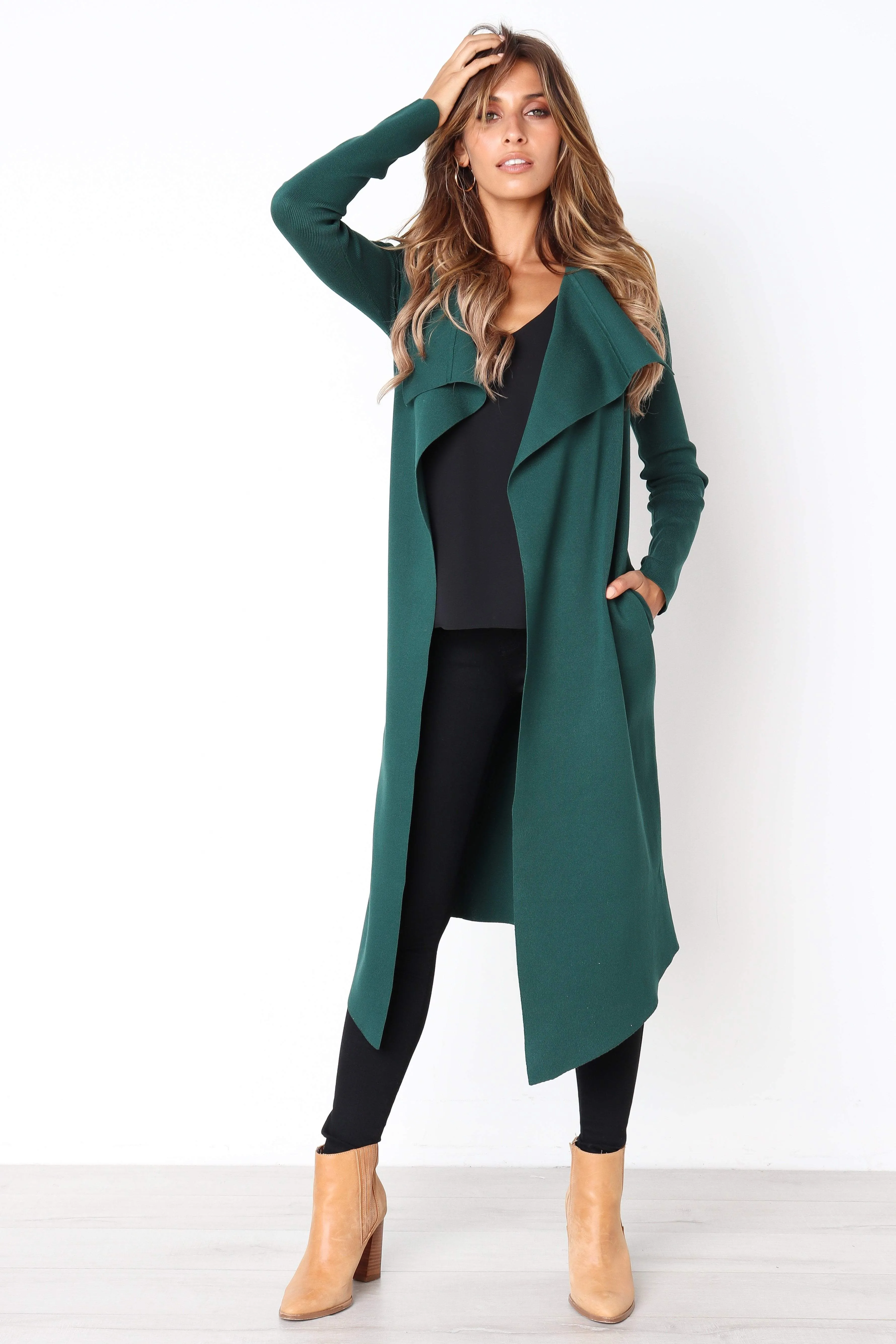 Audrina Cardigan - Forest Green