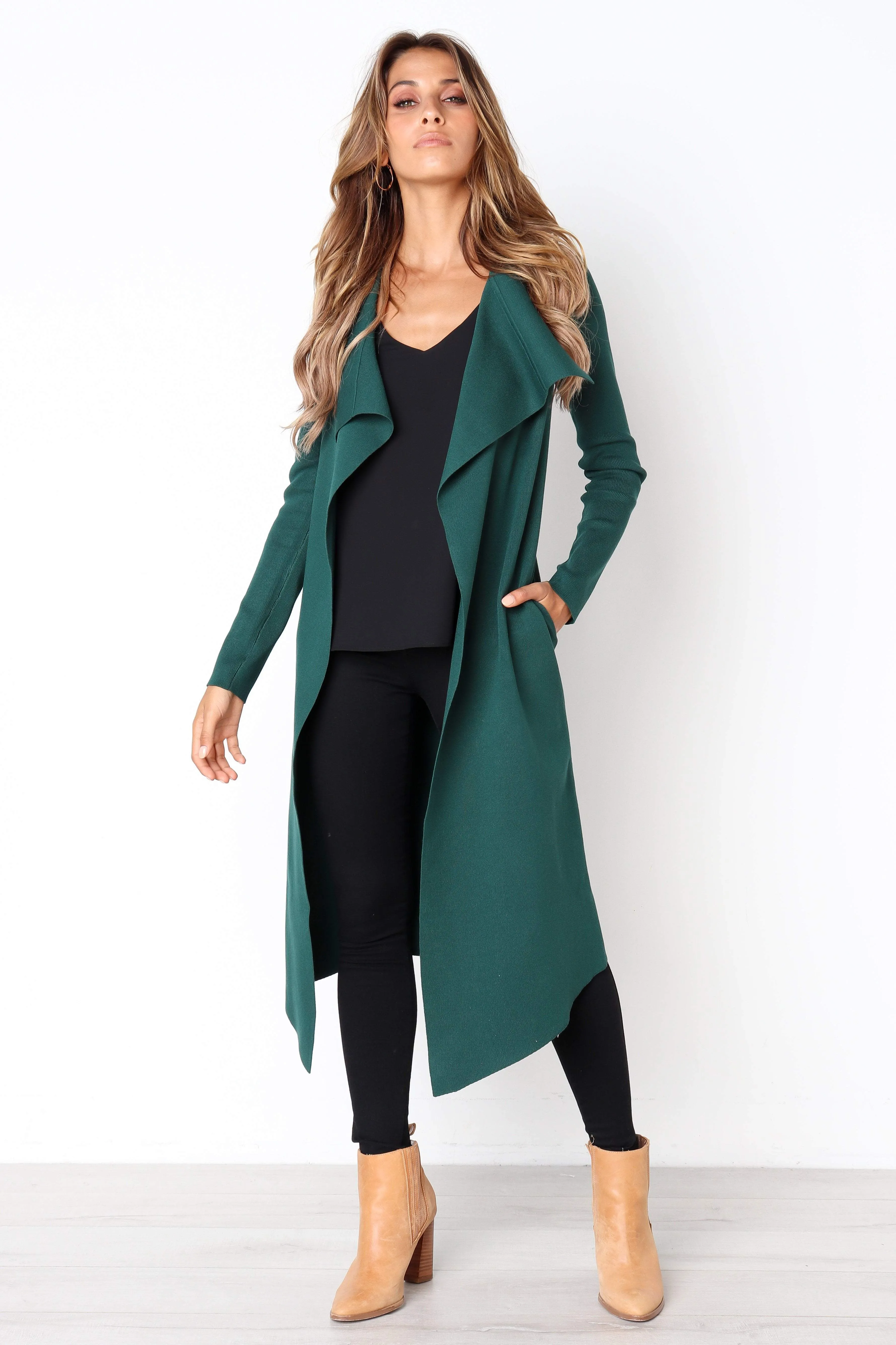 Audrina Cardigan - Forest Green