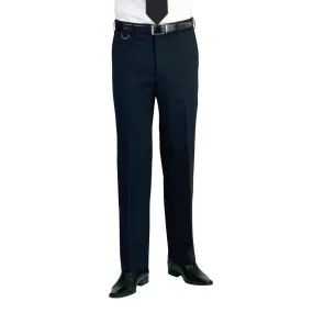 BA051-28 Brook Taverner Mens Long Leg Mars Black Waiting Trousers Size 28"