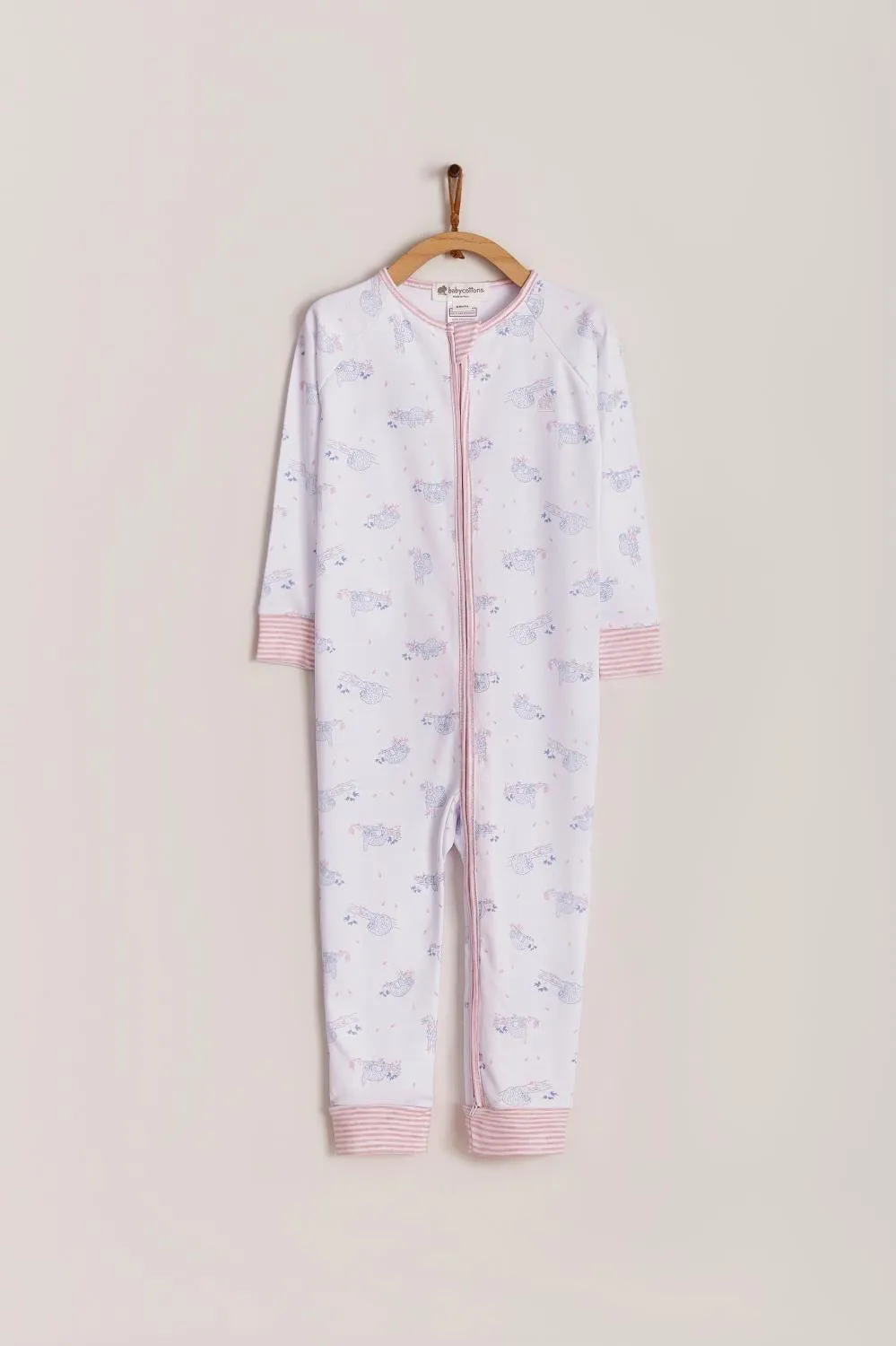 Babycottons Naptime Lix Snug Fit Pajama Pink