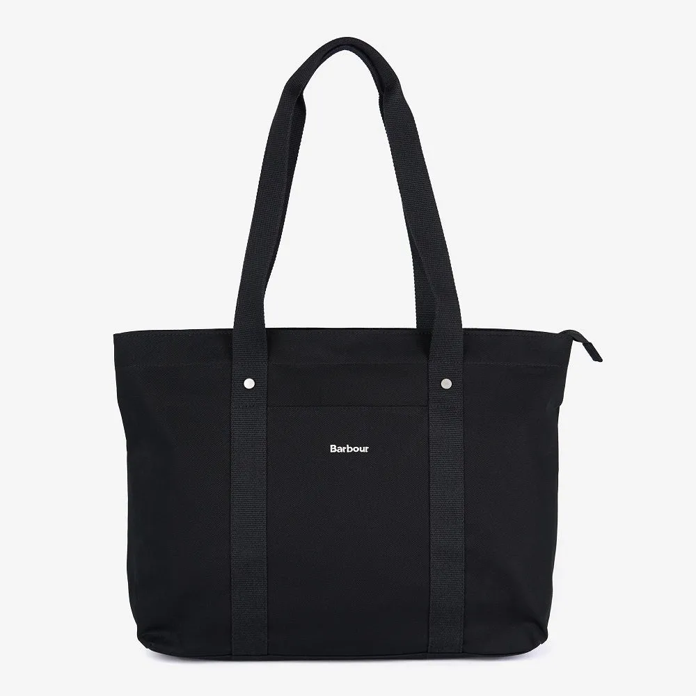 Barbour Olivia Tote Bag In Classic Black