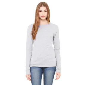 Bella   Canvas Women's Athletic Heather Jersey Long-Sleeve T-Shirt