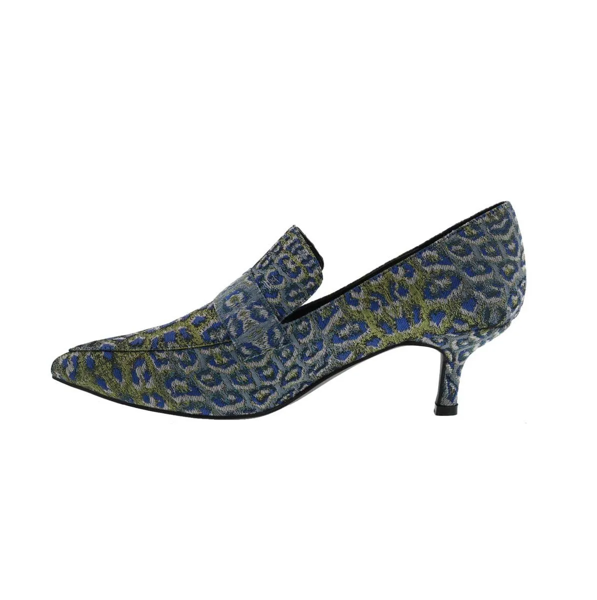 Bellini Brim Women Slip-on Shoe's In Blue Leopard Multi