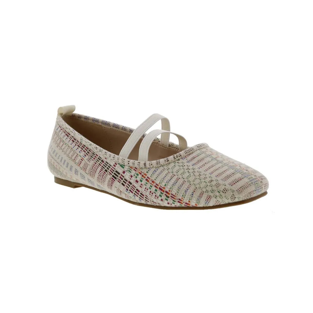 Bellini Sissy Women Slip-on Mary Jane Shoes In White Multi Textile