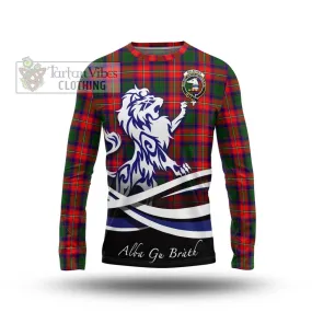 Belsches Tartan Long Sleeve T-Shirt with Alba Gu Brath Regal Lion Emblem