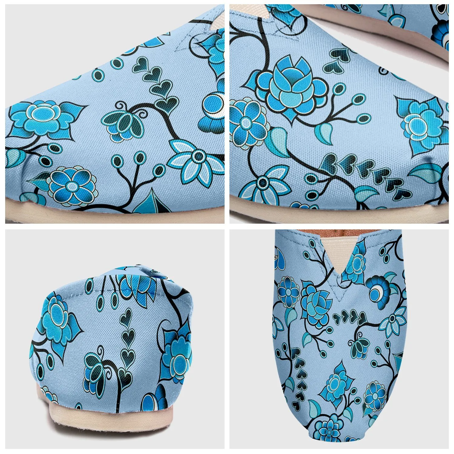 Blue Floral Amour Slip On