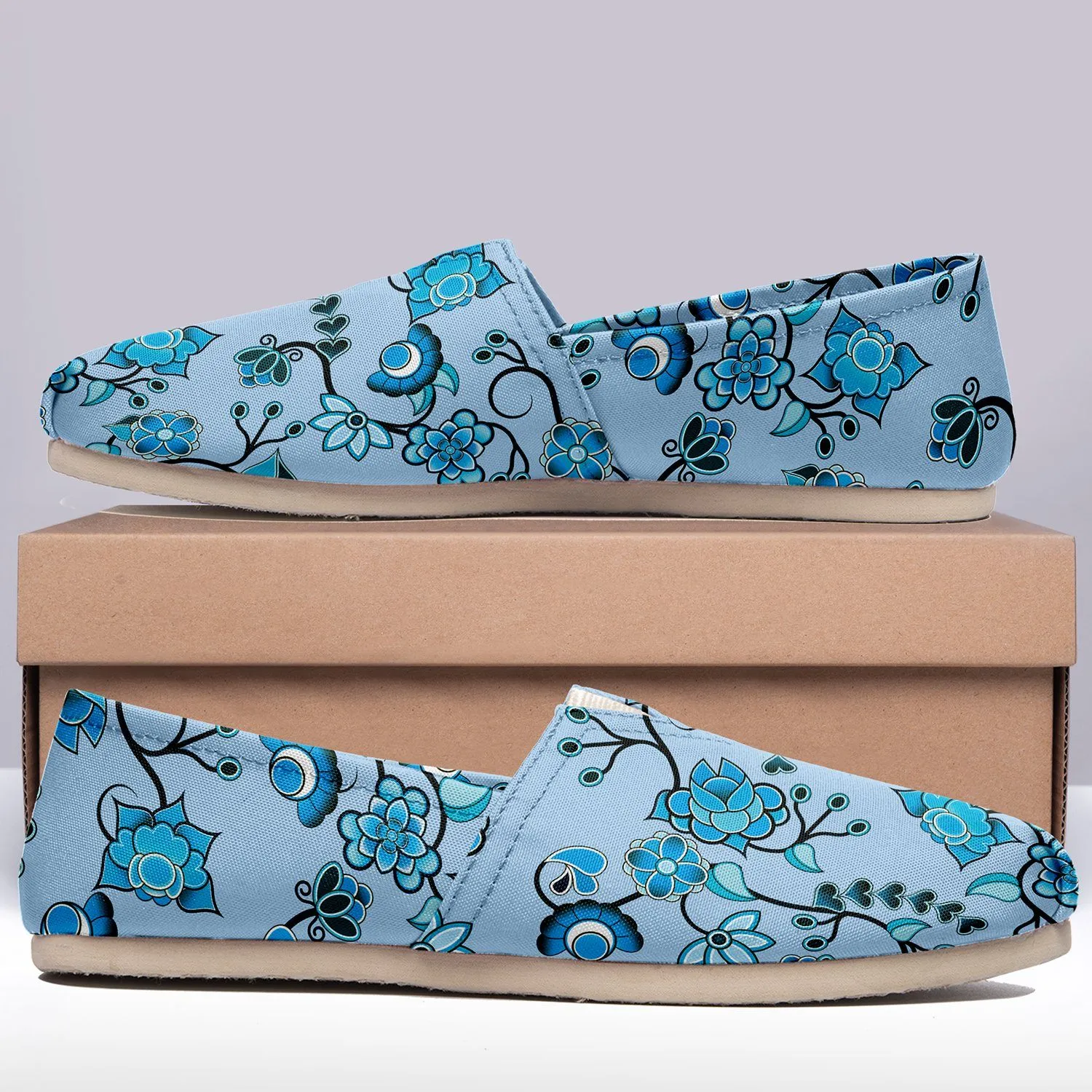 Blue Floral Amour Slip On