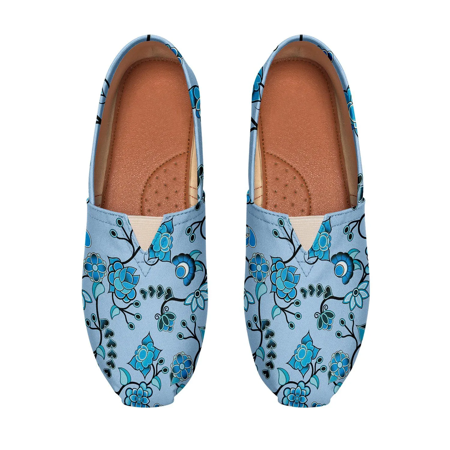 Blue Floral Amour Slip On