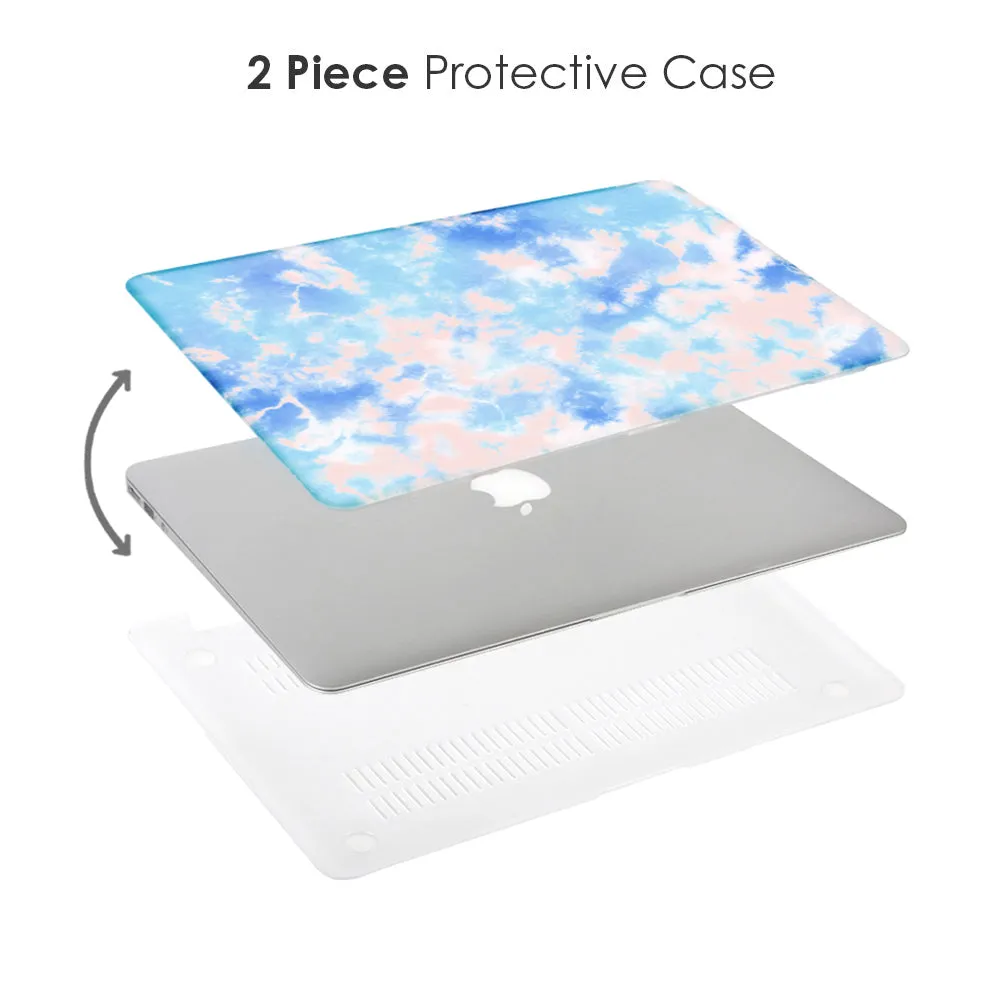 Blue Tie Dye MacBook Case