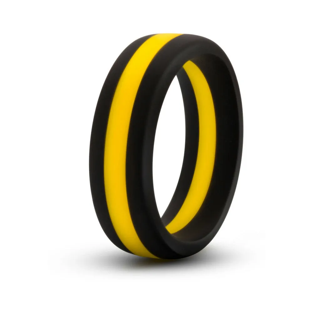 Blush Performance Silicone Go Pro Cock Ring - Black/Gold