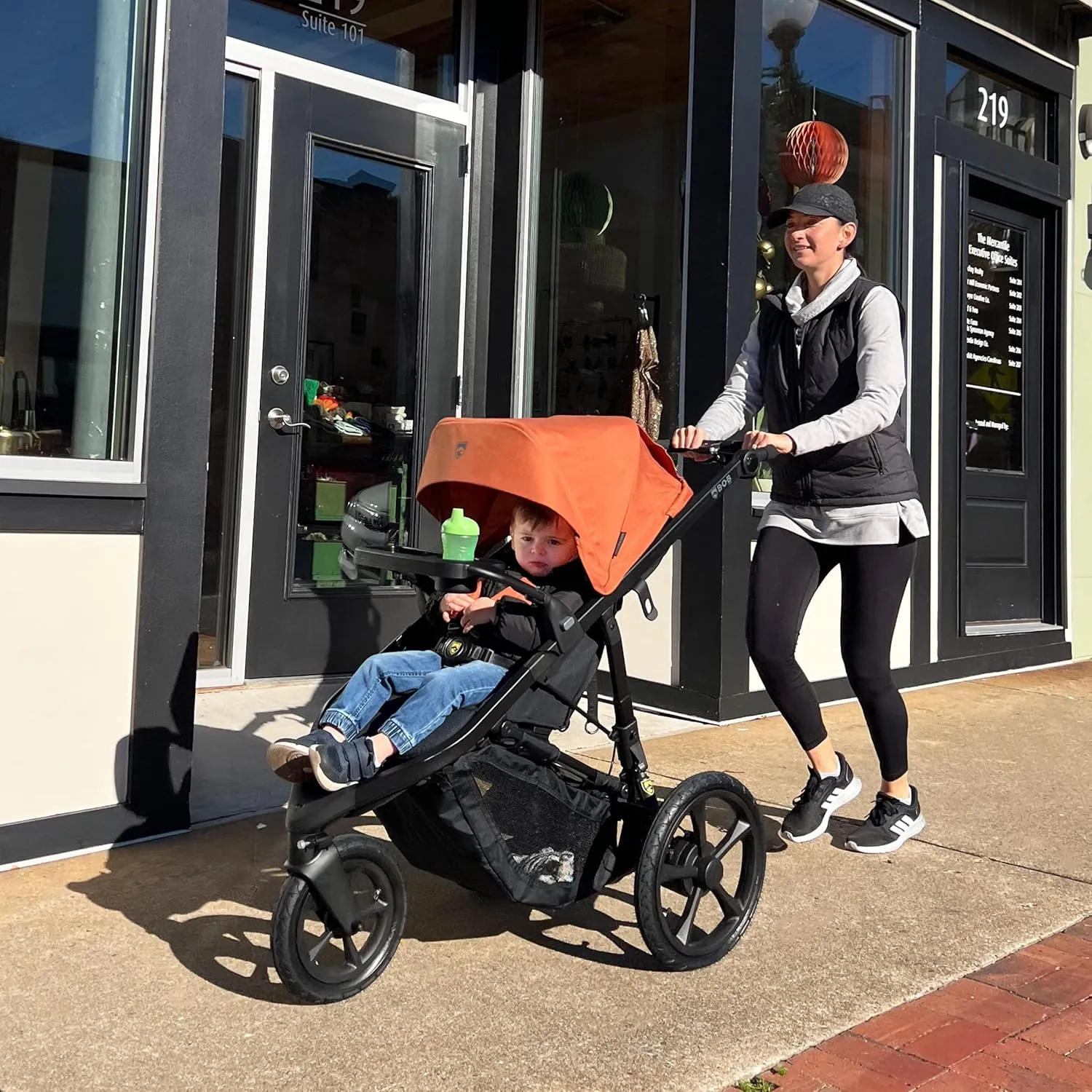 Bob Wayfinder Jogging Stroller with Snack Tray - Canyon