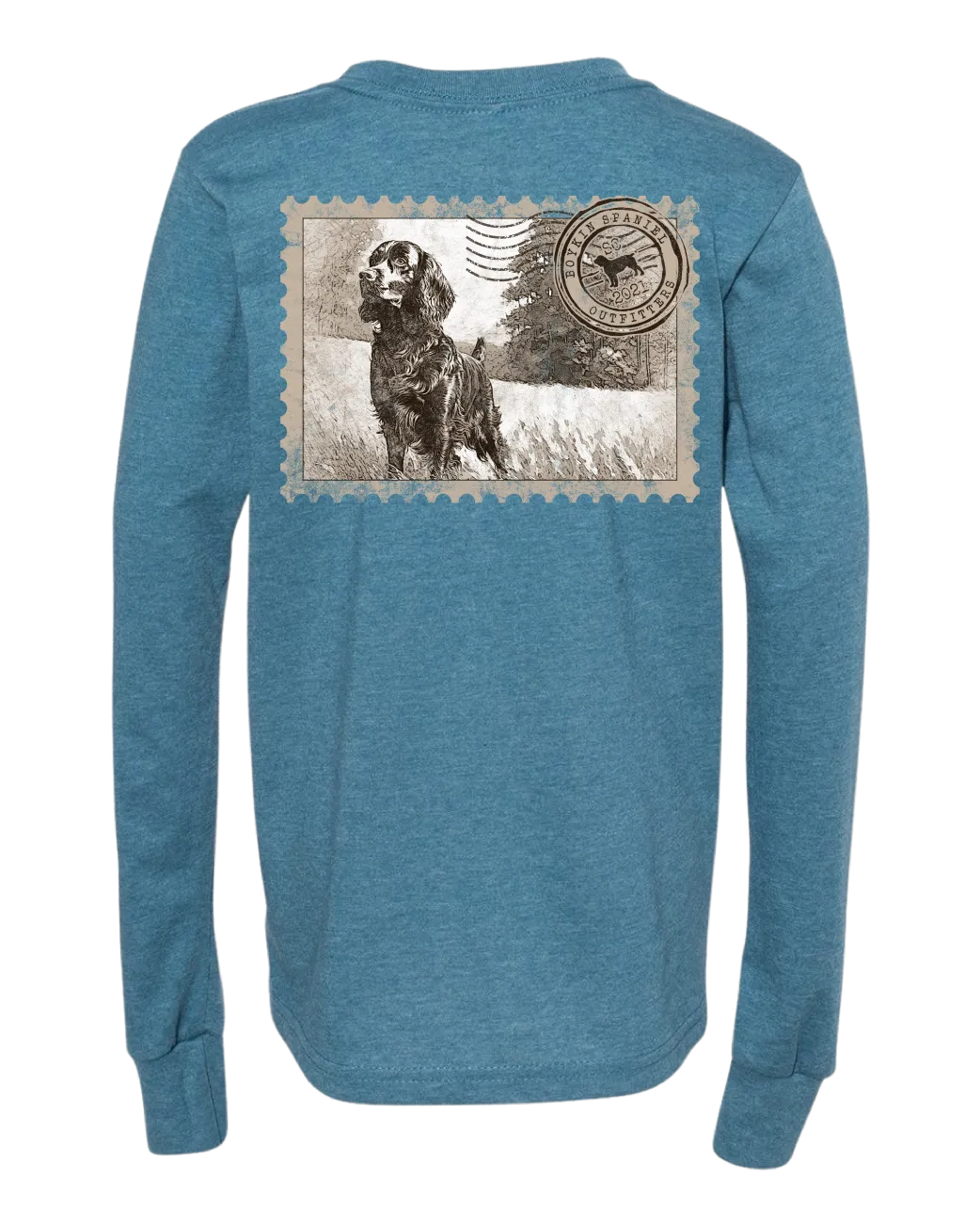 Boykin Spaniel YOUTH Long Sleeve Tee - Iconic Boykin Stamp Design