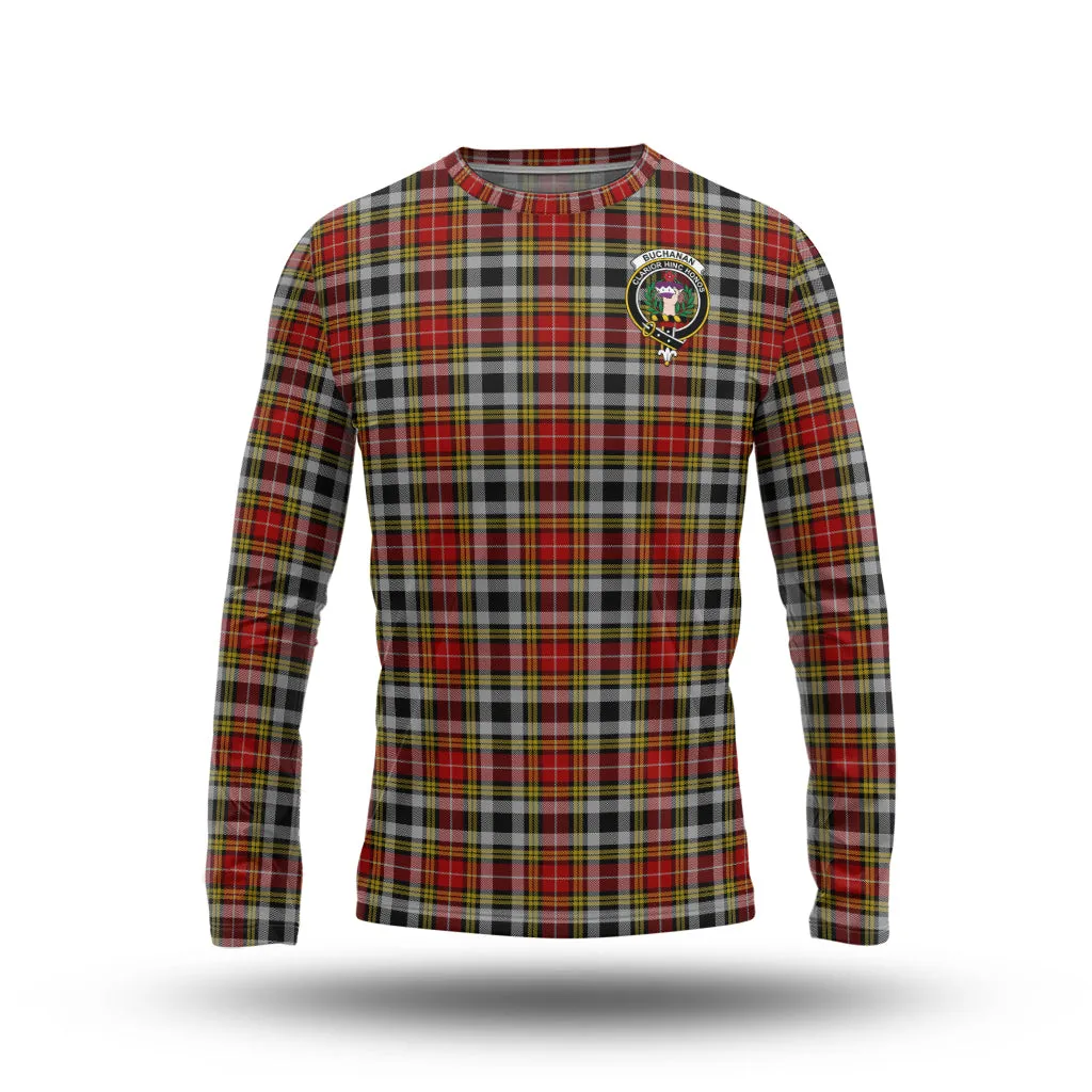 Buchanan Old Dress Tartan Long Sleeve T-Shirt with Family Crest