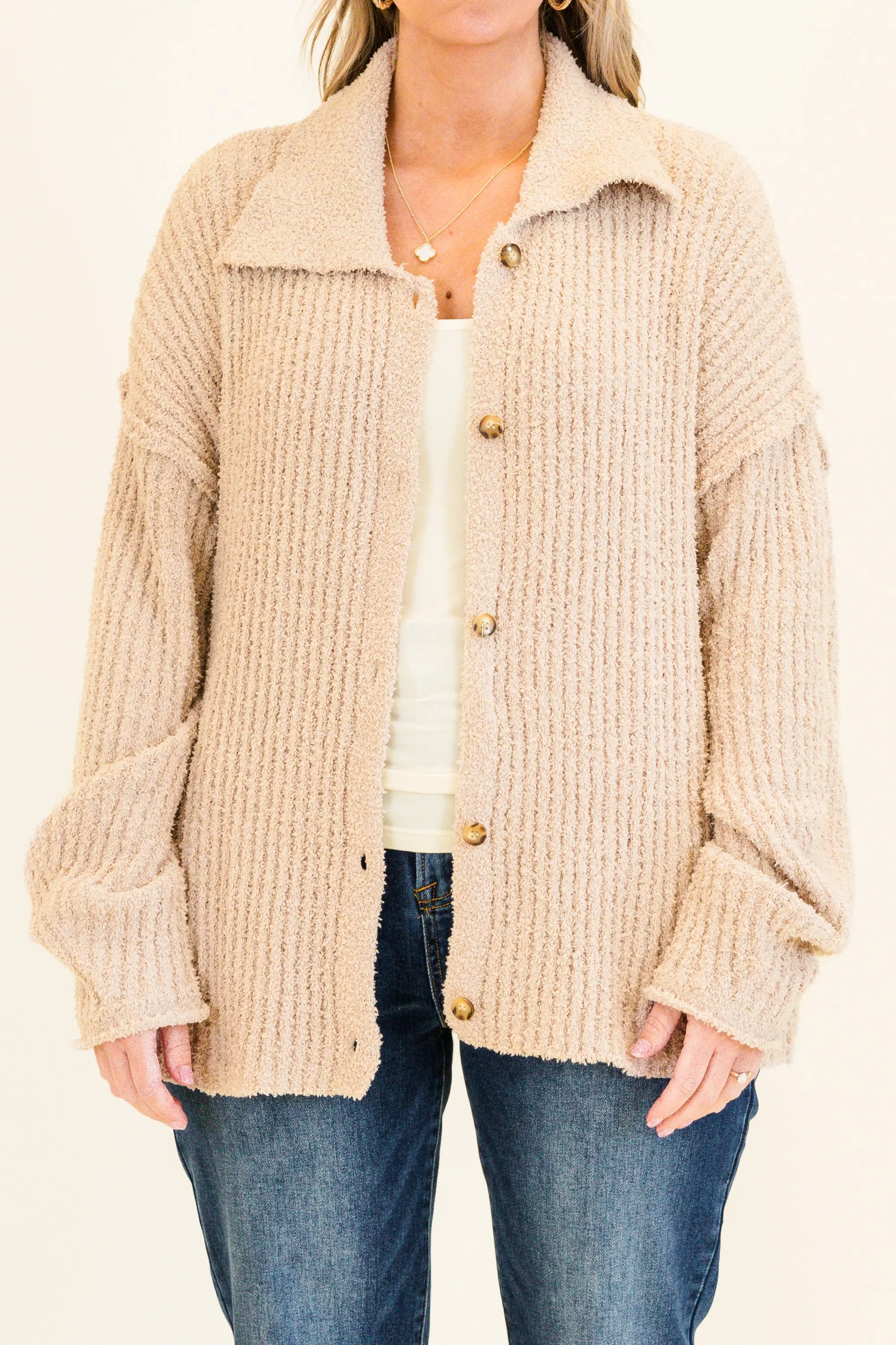 Call It Fate Cardigan, Brown