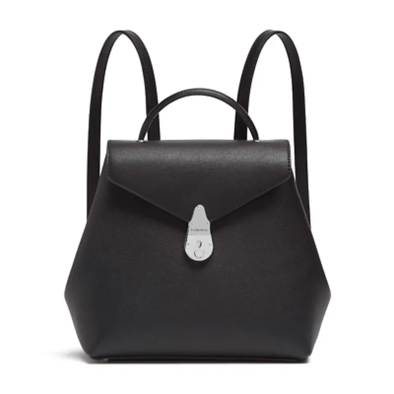 Calvin Klein Ladies "The Statement Series" Daytona Black & Silver Lock Bag