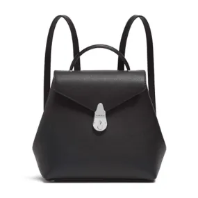 Calvin Klein Ladies "The Statement Series" Daytona Black & Silver Lock Bag