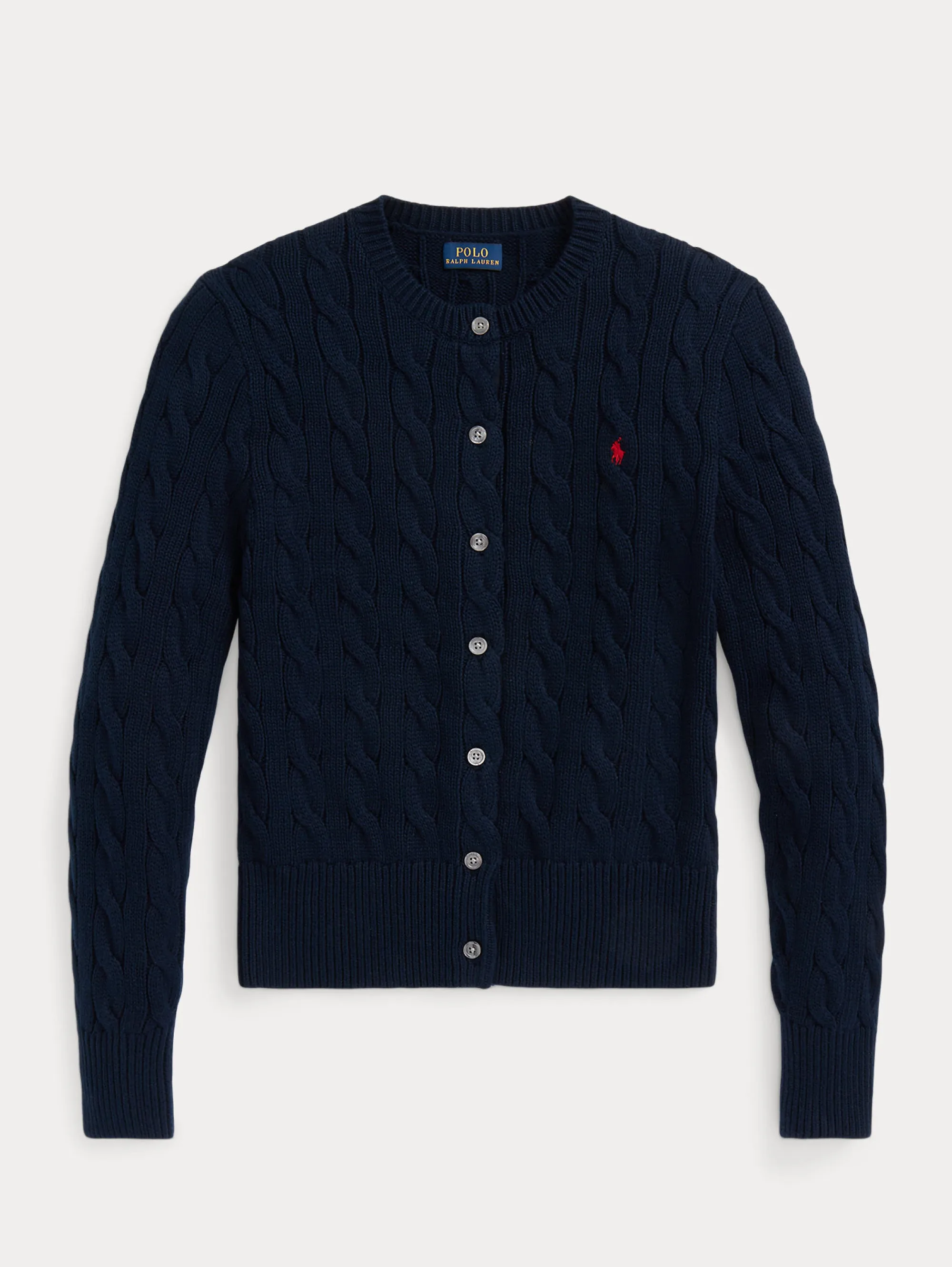 Cardigan a Trecce Blu Navy