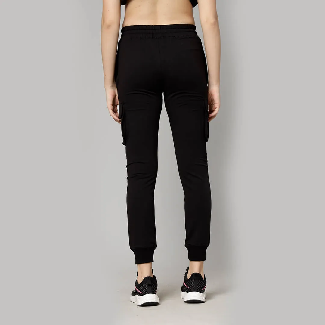 Cargo Joggers - Jet Black