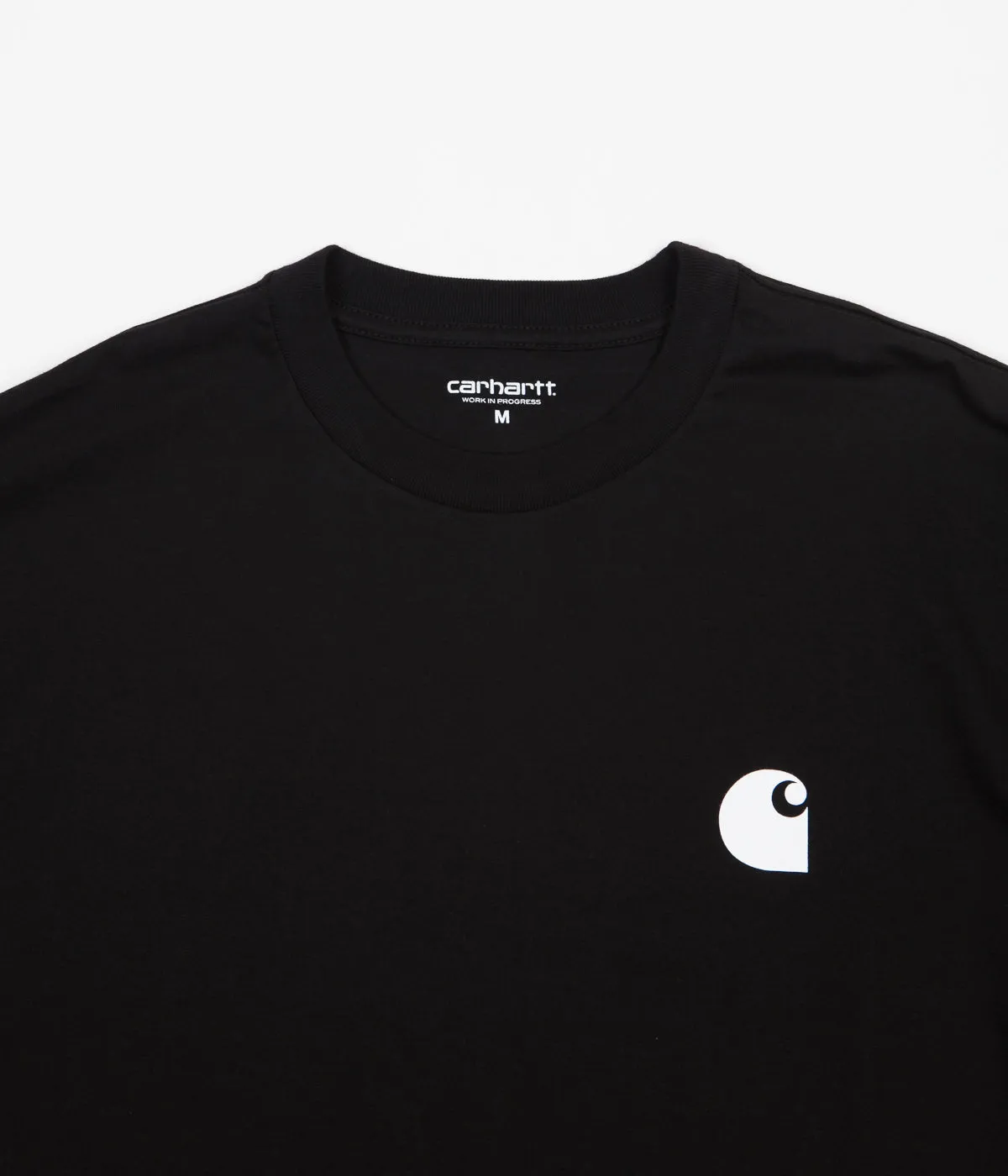 Carhartt 1989 WIP Long Sleeve T-Shirt - Black / White