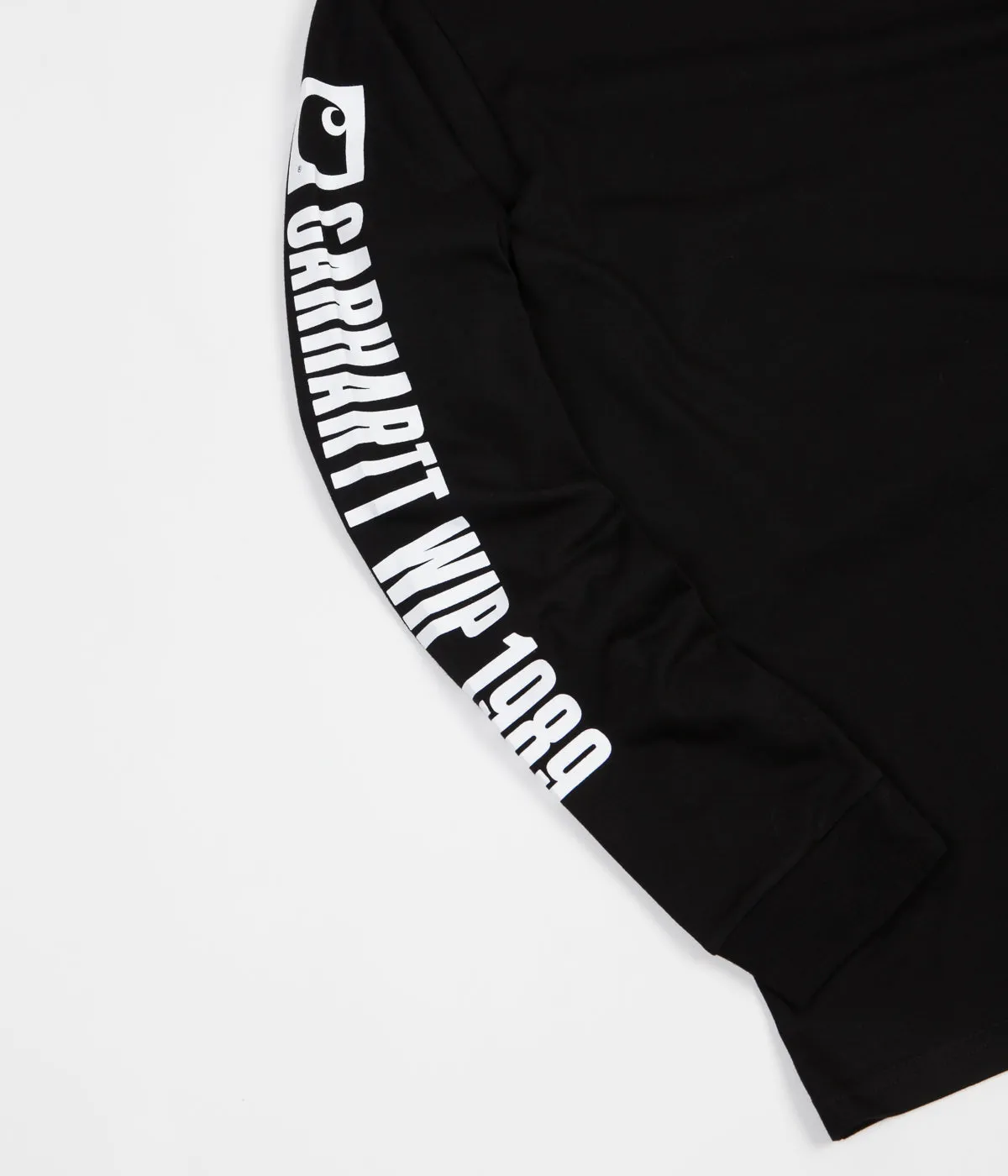 Carhartt 1989 WIP Long Sleeve T-Shirt - Black / White