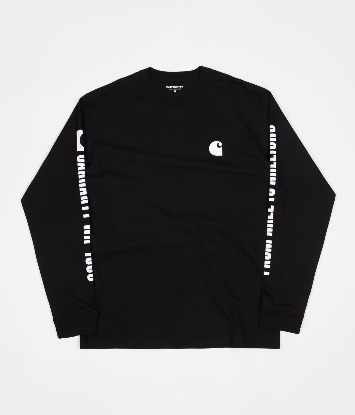 Carhartt 1989 WIP Long Sleeve T-Shirt - Black / White