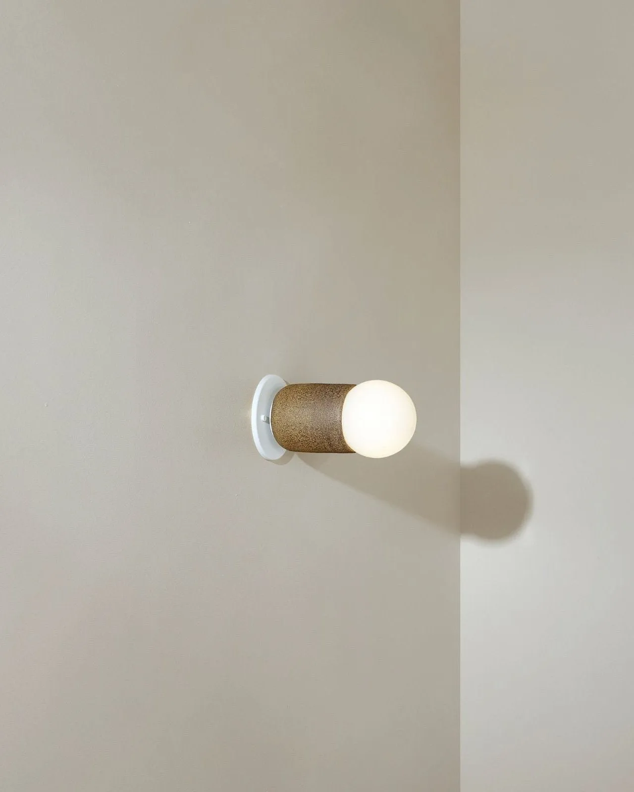 Ceramic Cylindrical Wall Light | Terra