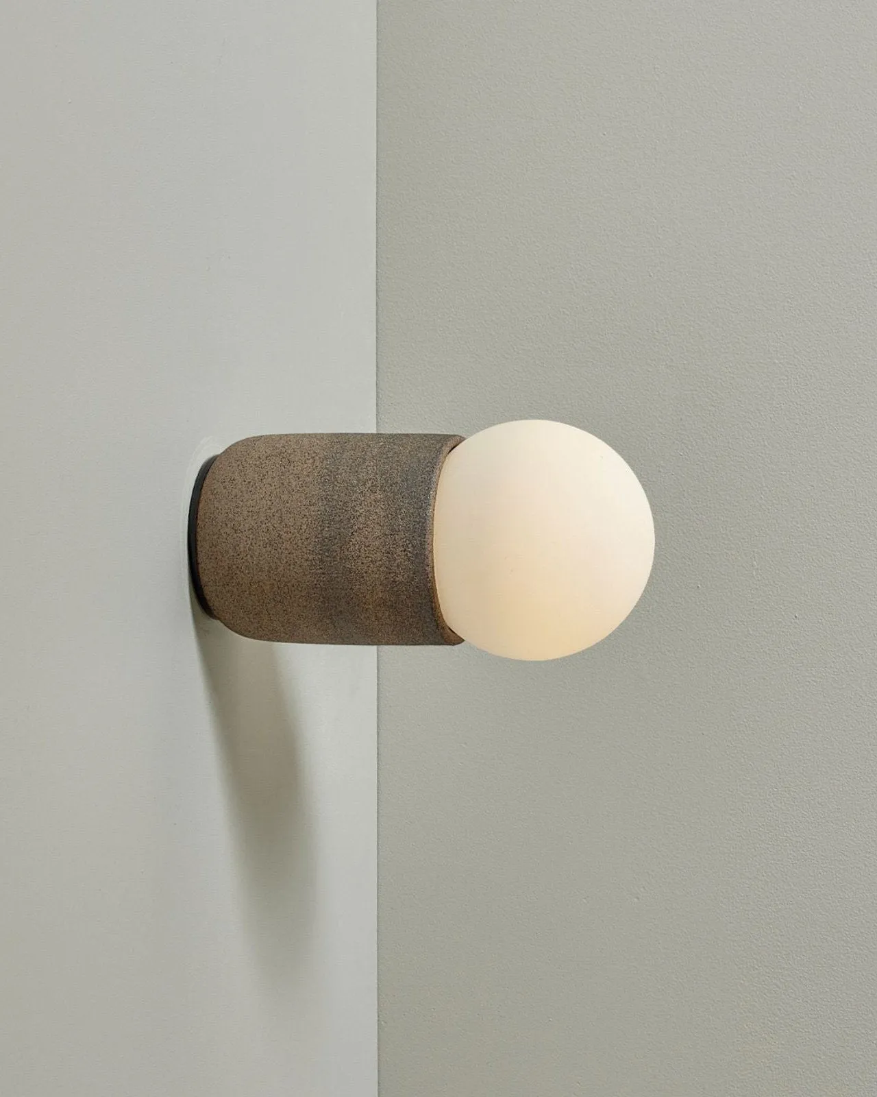 Ceramic Cylindrical Wall Light | Terra