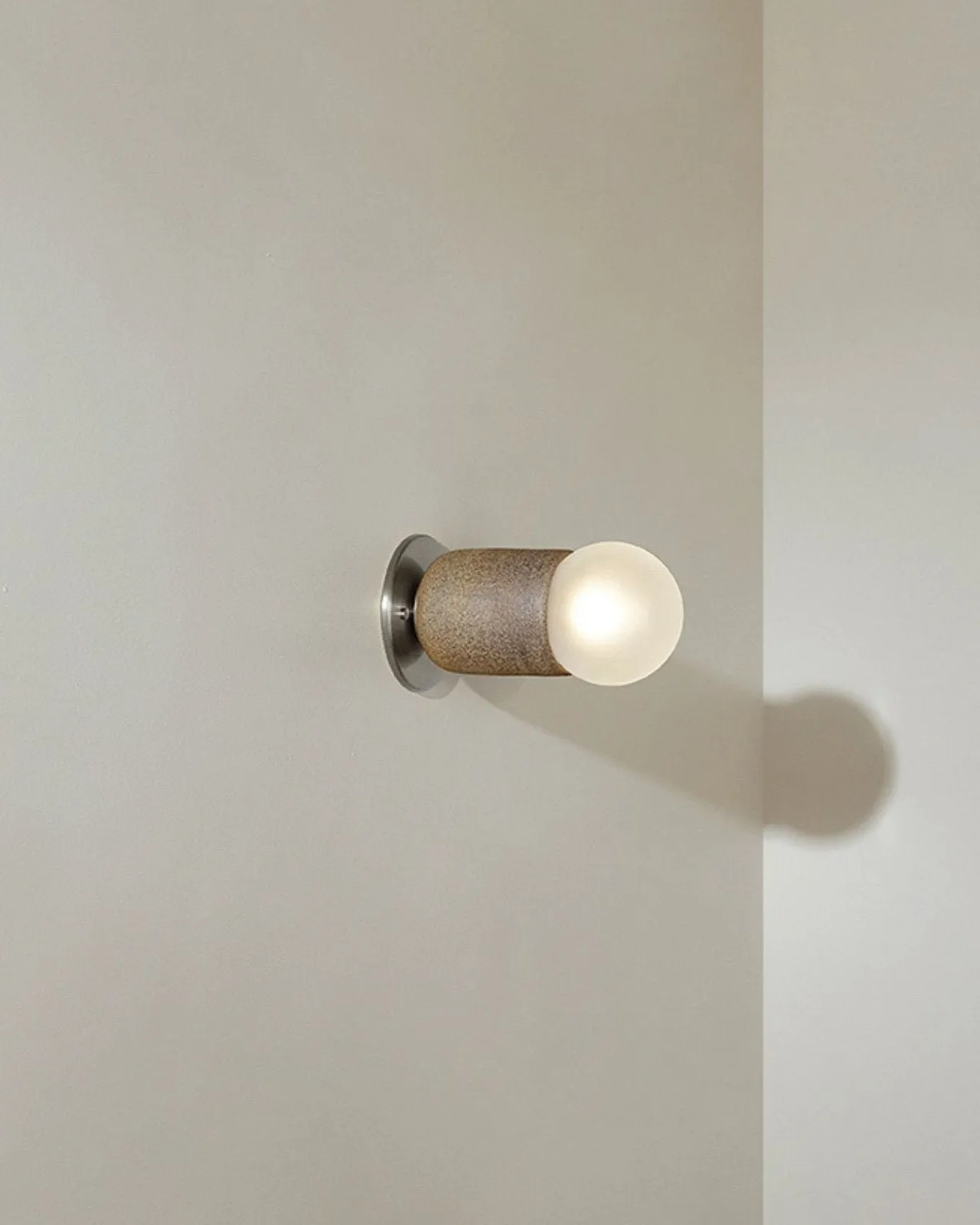 Ceramic Cylindrical Wall Light | Terra