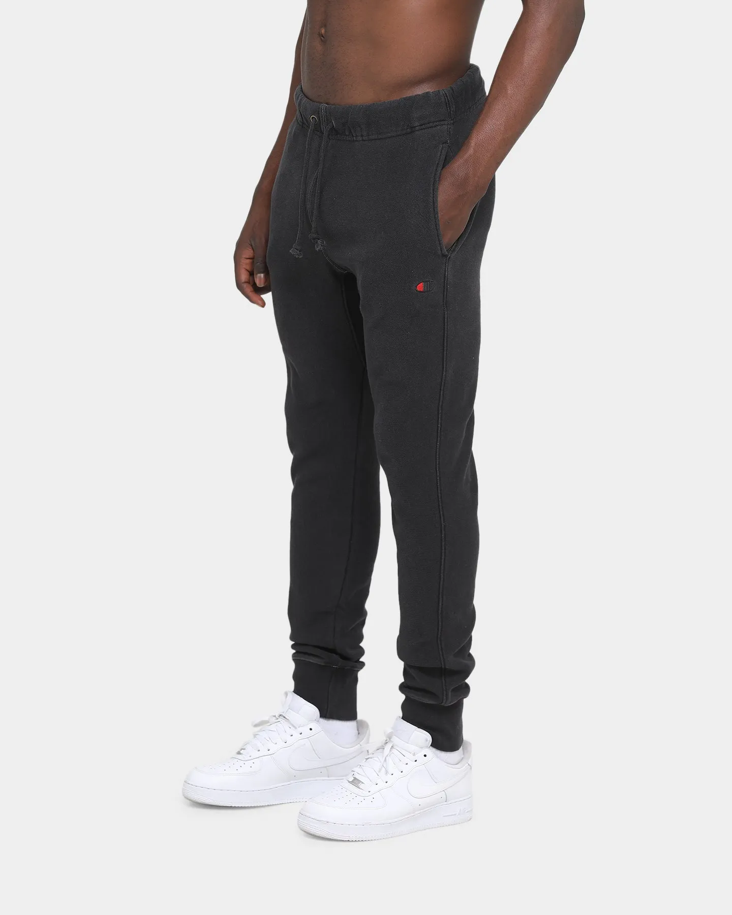 Champion Rev Weave French Terry Slim Joggers Washed Black