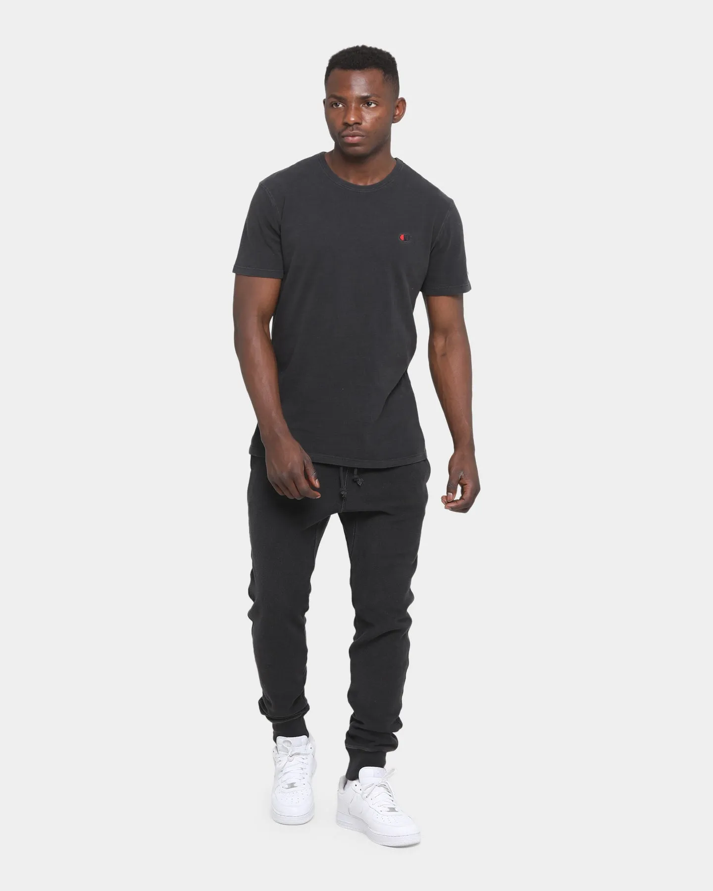 Champion Rev Weave French Terry Slim Joggers Washed Black