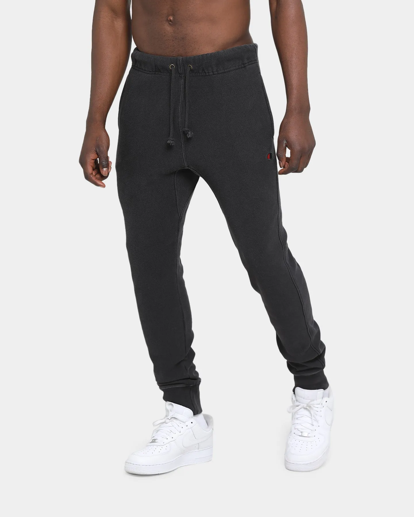 Champion Rev Weave French Terry Slim Joggers Washed Black