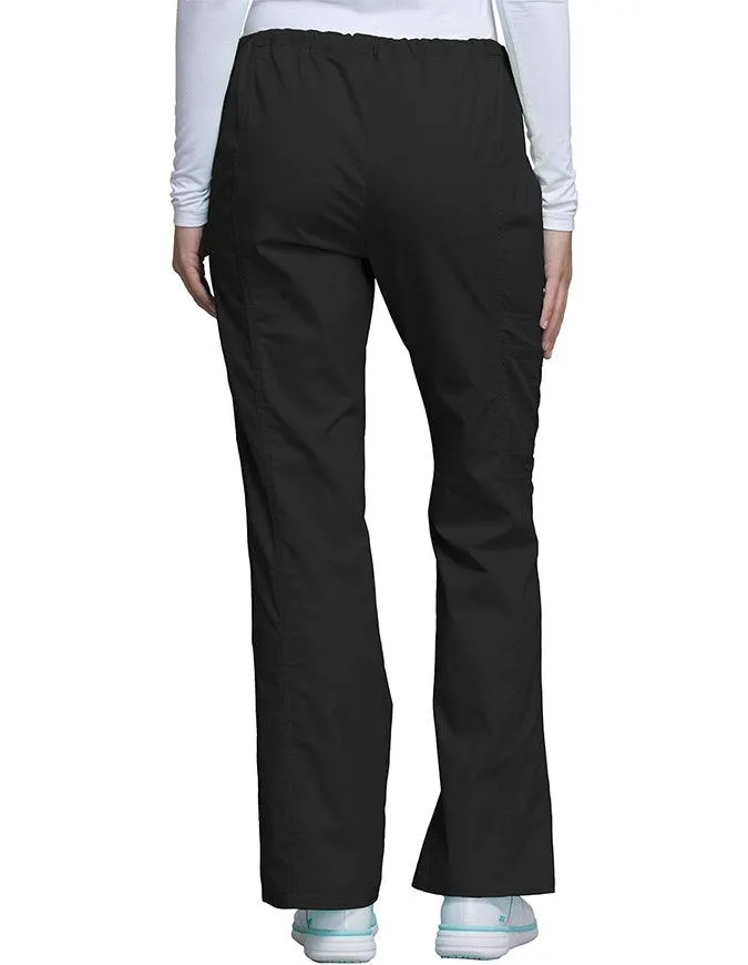 Cherokee Workwear Womens Petite Drawstring Pants