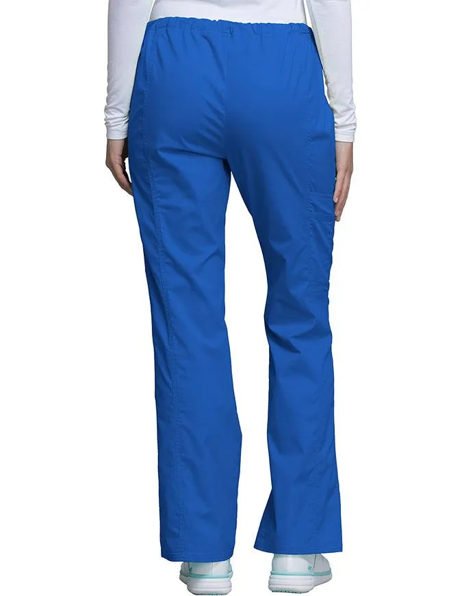 Cherokee Workwear Womens Petite Drawstring Pants