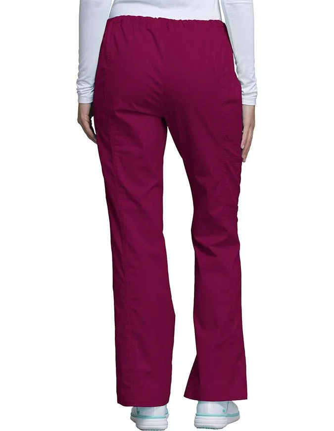 Cherokee Workwear Womens Petite Drawstring Pants