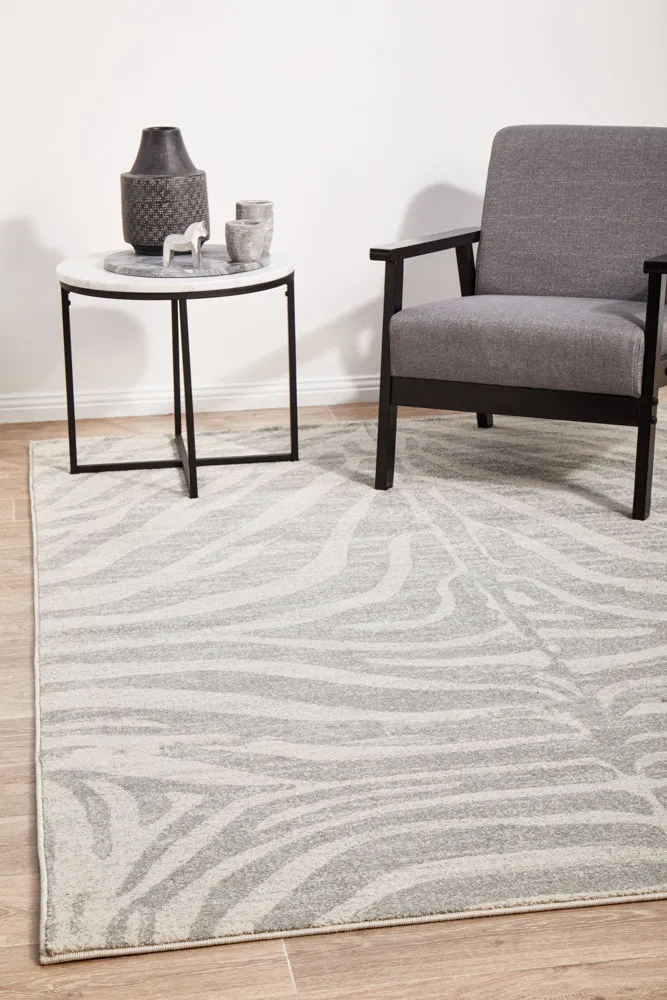 Chrome Savannah Silver Rug