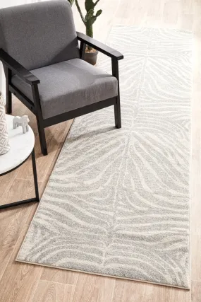 Chrome Savannah Silver Runner Rug