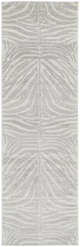 Chrome Savannah Silver Runner Rug