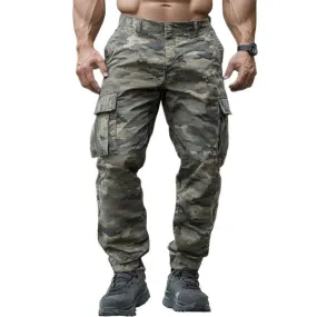 Classic Casual Camouflage Multi-Pocket Cargo Pants