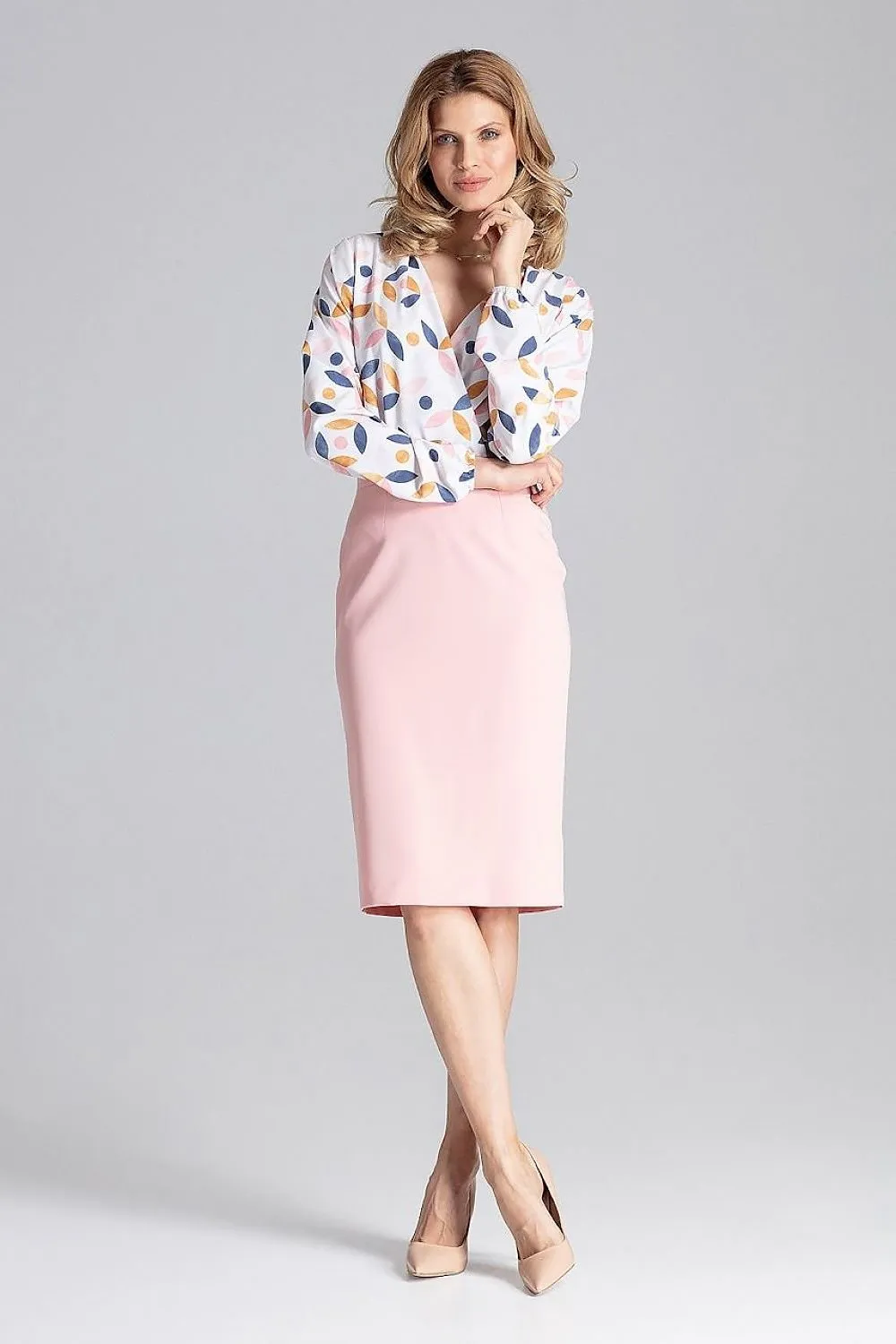 Classic Knee-Length Pencil  Skirt  Figl